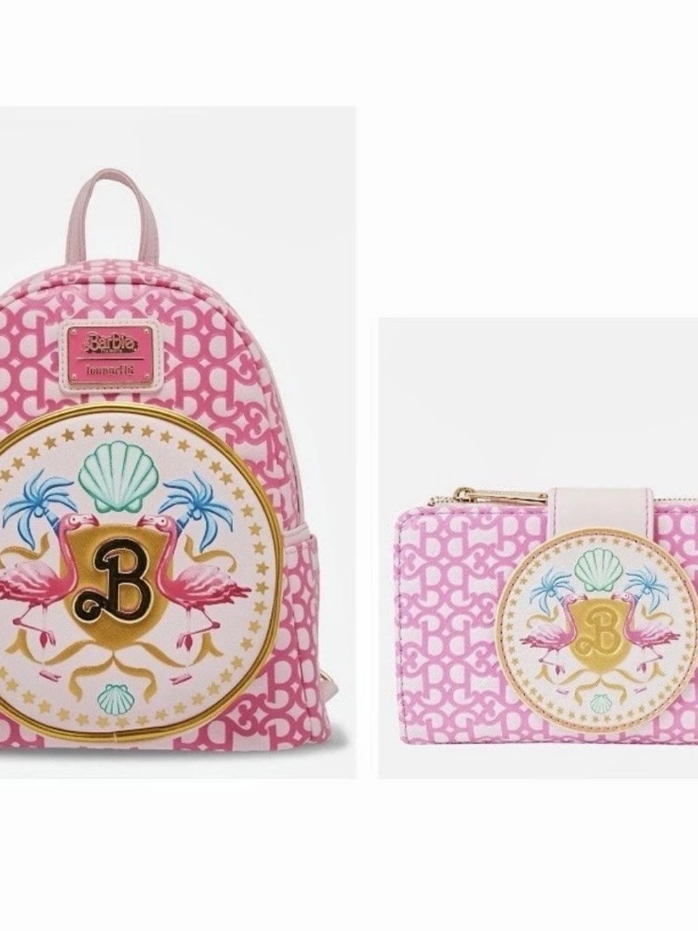 Loungefly Barbie The Movie Logo Mini Backpack & Wallet Set